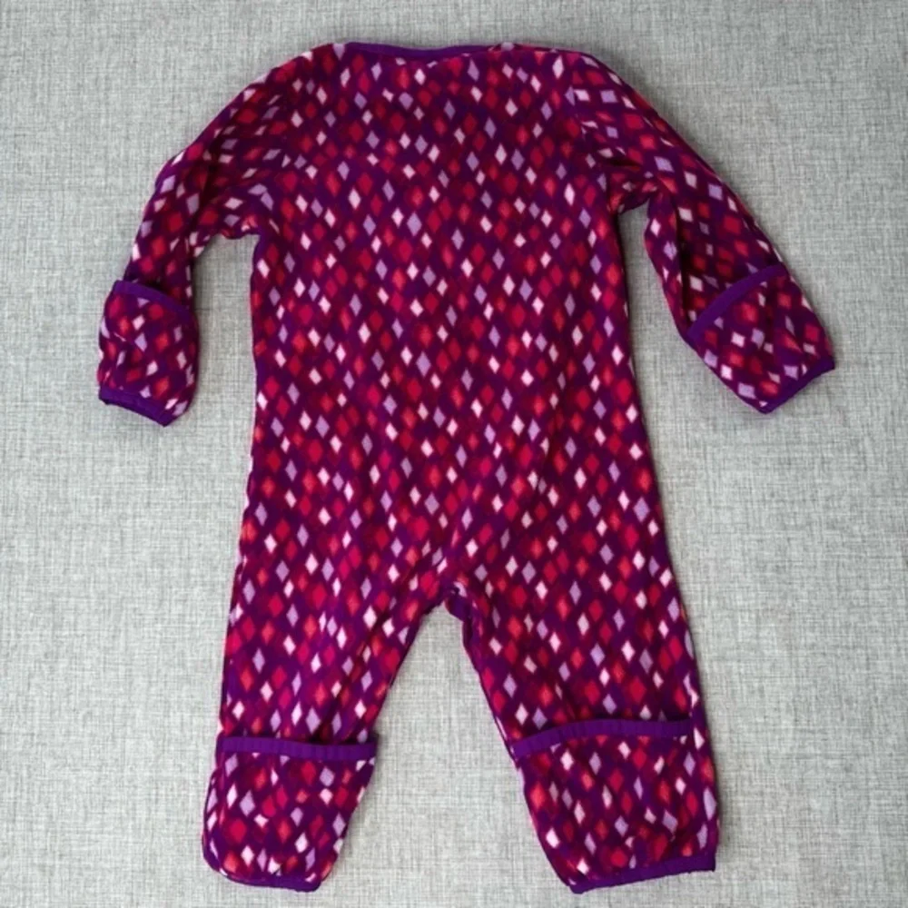 Columbia‎ full body Fleece bodysuit Size 6-12 Months girl foldover cuffs